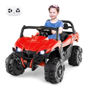 Infans 12V Kids Ride on Truck with Remote Control Slow Start Safety Belt Rear Storage - 1 of 4