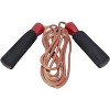 Amber Leather Jump Rope with Foam Handles - Perfect for Endurance Workouts, Boxing, MMA, Martial Arts, or Fitness - 8.5 Feet, for Men, Women, & Kids" - 4 of 4