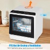Portable Countertop Dishwasher 5 Washing Programs With 5L Water Tank & High-Temp Air-Dry Function & Touch Control - 3 of 4