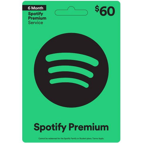 Cheapest Spotify Gift Card 60 USD