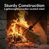 Sunnydaze Indoor/Outdoor Fireplace or Fire Pit Heavy-Duty Steel Spring Lever Firewood Log Grabber Tool - 36" - Black - 2 of 4