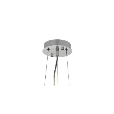 Jolie 20" Chrome Crystal Drum Shade Chandelier