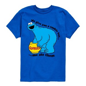 Boys' - Sesame Street - I Ate All The Cookies Short Sleeve Graphic T-Shirt - 1 of 4
