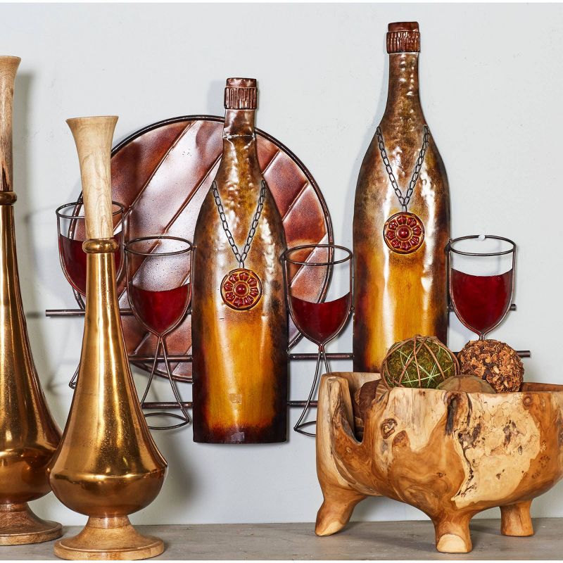 Traditional Metal Food &#38; Drink Wall Decor Copper - Olivia &#38; May, 1 of 8