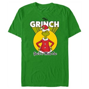 Men's Dr. Seuss Christmas Grinch You're a Mean One T-Shirt - 1 of 4