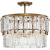 Progress Lighting Chevall 3-Light Pendant, Gold Ombre, Artisanal Glass, Modern Organic, Luxe, Transitional, 17" x 15.12" - 3 of 4