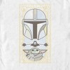 Men's Star Wars: The Mandalorian Grogu and Mando Faded Card T-Shirt - 2 of 4