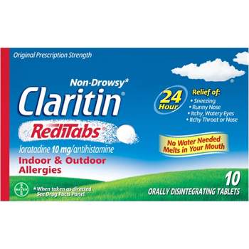 Claritin Allergy Relief 24 Hour Non-Drowsy Loratadine RediTab Dissolving Tablets