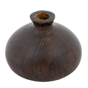 Storied Home Decorative Paulownia Wood Vase - 1 of 4