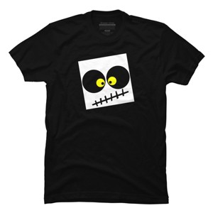 Men's Design By Humans Square Skull By LonaMisa T-Shirt - 1 of 4