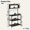 Bestier 5 Tier Microwave Stand, Coffee Bar Table with Storage for Small Space Kitchen - 4 of 4