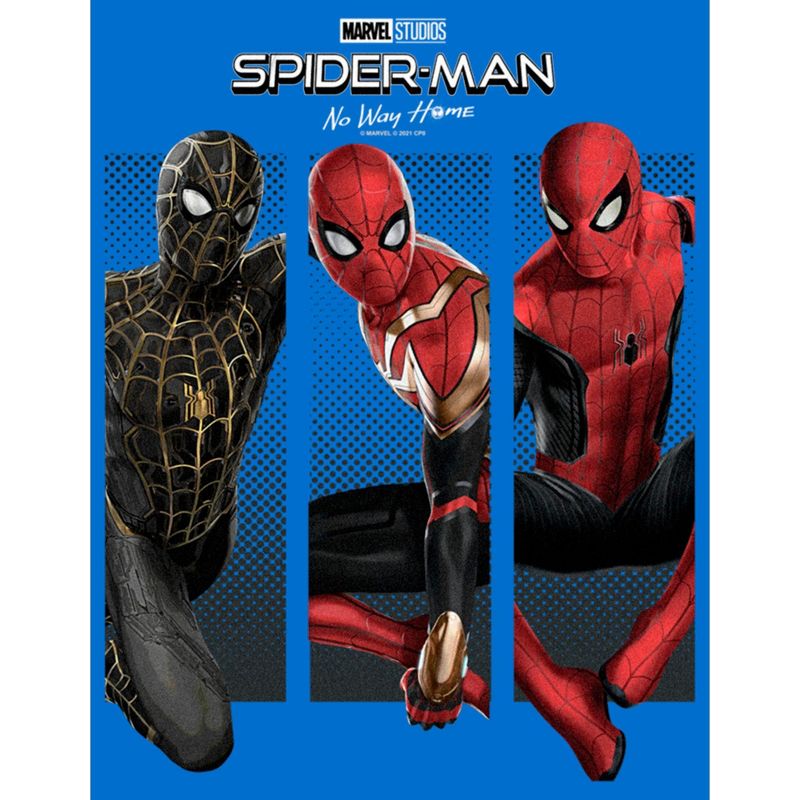 Men's Marvel Spider-Man: No Way Home Three Panels Suits Pull Over Hoodie, 2 of 5