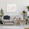 Wall Art by Lil' Rue Let's See It All Map Kids' Unframed Canvas - Stupell Industries: Multicolor Digital Art for Kids - 3 of 4