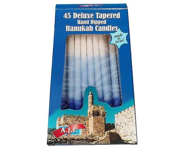 45ct Hanukkah Candles Blue Gradient