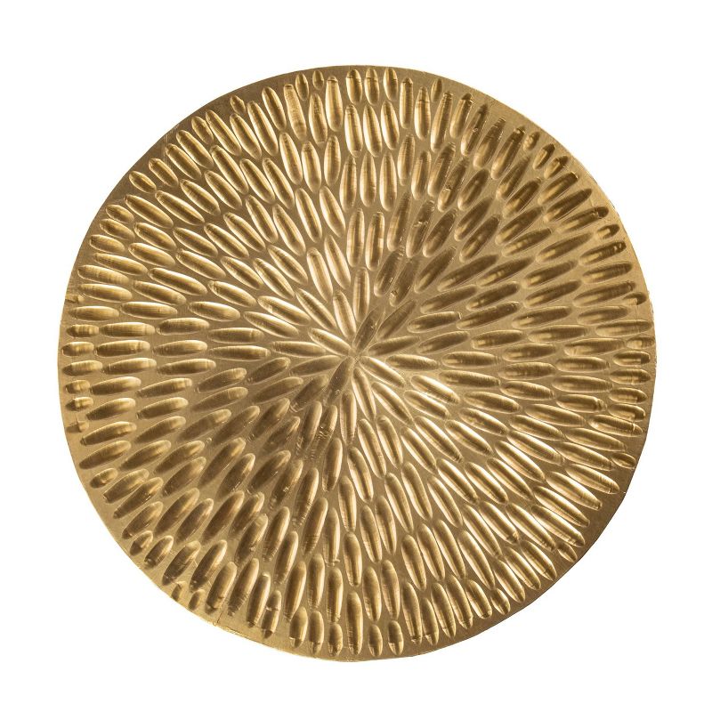 Stawain Round Accent Table Gold - Aiden Lane, 6 of 9