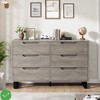 6 Dresser for Bedroom, 47.2" Freestanding Wide Dresser Vertical Drawer Cabinet with Storage, - 3 of 4