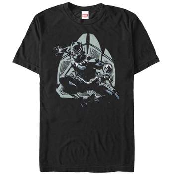 Men's Marvel Black Panther Decorative Pattern T-Shirt
