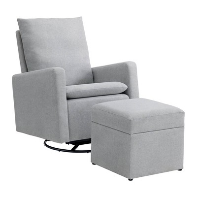 SOHO BABY Everlee Upholstered Recliner Glider/Ottoman