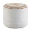 Winslet Round Braided Pouf - WyndenHall - 2 of 4