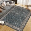 Washable Antique Distressed Area Rugs, Vintage Print Accent Non Slip Large Carpet for Living Room Bedroom Nursery Office Farmhouse Hallway - 4 of 4