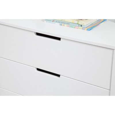 Colby Modern White 3-Drawer Nursery Dresser with Soft Close