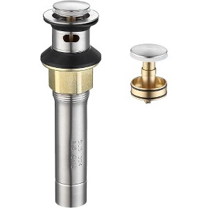 LOVMOR Pop-Up Drain Stainless Steel With Overflow Anti-Clogging for Vessel Sink - 1 of 4
