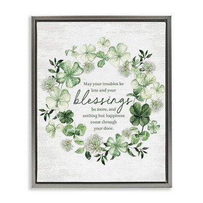 Stupell Industries Irish Proverb Wreath, 17" x 21"