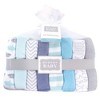 Hudson Baby Infant Boy Rayon from Bamboo Washcloth Bundle, Sharks, One Size - 2 of 2