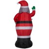 Gemmy Christmas Airblown Inflatable Santa OPP, 7 ft Tall, Multi - 3 of 3