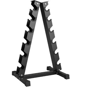 5-50 LB Hex Dumbbell Set of 2 with Cast Iron Core, Rubber Encased Coating and Textured Carbon Steel Handle for Home Gym Strength Training - 1 of 4