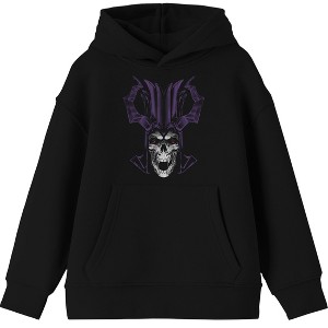 Dungeons & Dragons Acererak Long Sleeve Boys' Black Hooded Sweatshirt - 1 of 3