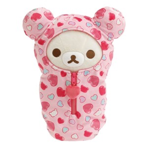 Korilakkuma San-X Original Hearts Sleeping Bag Plush - 1 of 4