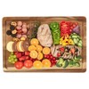 EcoSummer 2 Pcs 18x12" Acacia Wood Cutting Boards, Thick Chopping Boards with Juice Groove & Built-In Handles. - 2 of 4