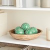 Juvale 5 Pack Green Mosaic Glass Balls Decorative for Home Decor, Accessories for Living Room, 3 In - 3 of 4