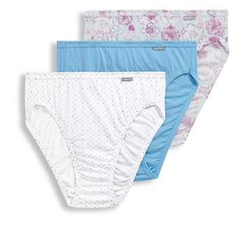 Jockey Women's Plus Size Elance Bikini - 3 Pack 9 Sorbet/geo/berry Pink :  Target