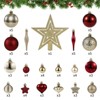 72 Pcs Christmas Balls Ornaments, Multi-Size Xmas Hanging Balls Christmas Tree Decorations Set for New Year Party Home Holiday Decoration - 3 of 4