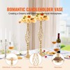 VEVOR 20PCS 58cm/22.83” Tall Wedding Flower Vase, Metal Wedding Centerpiece, Gold Floral Arrangement Stand Display Rack, Gold - 3 of 4