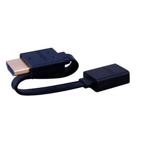 Monster 141084-00 HDMI Cable Adapter, Black, 1ft - 1 of 1