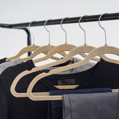 Black Metal Garment Rack with Marble Shelves