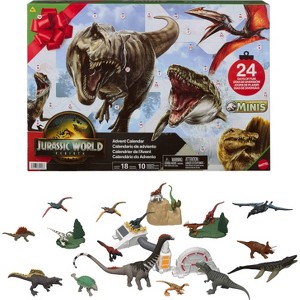Jurassic World Rebirth Advent Calendar with 24 Days of Dinosaur Related Toy Surprises, 18 Dinos - 1 of 4