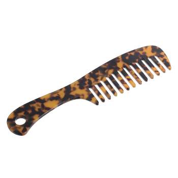 Unique Bargains Anti-Static Hair Detangling Comb Wide Tooth for Thick Curly Hair Hair Supplies Comb Leopard Print Pattern Multicolor 1 Pcs