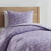 Nestl Modern Comforter Set, 3 Piece Botanical Bedding Set, Reversible Comforter Bed Set - 3 of 4