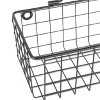 Small Grey Wire Wall Basket Set/2 - image 3 of 4