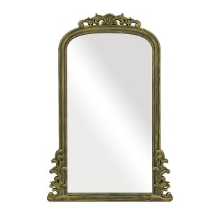 Beautyolove 24 in. W x 36 in. H Antique Arched Wood Framed Wall Mirror Decorative Wall Mirror - 1 of 4