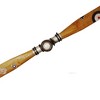 Wooden Airplane Propeller 10" H – Brass Accents – Vintage WWI Style By Old Modern Handicrafts - 2 of 4