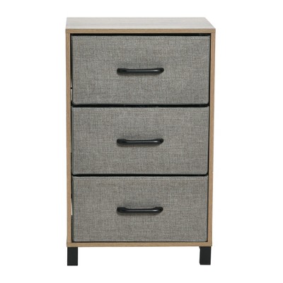 Ashwood 3-Drawer Black and Gray Coastal Dresser