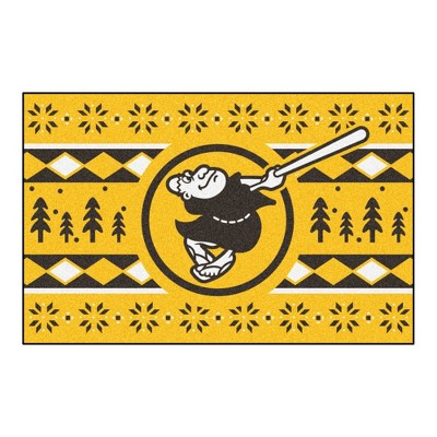 MLB San Diego Padres 19"x30" Swinging Friar Logo Holiday Sweater Rug