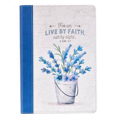 Live by Faith Thinline Lux-Leather Journal - (Leather Bound)