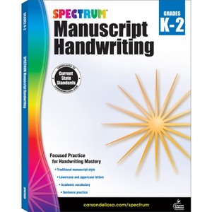 Spectrum Manuscript Handwriting, Grades K - 2 - (Paperback) - 1 of 1