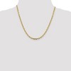 Black Bow Jewelry 3.75mm 14k Yellow Gold Hollow Open D/C Cable Chain Necklace - 3 of 4